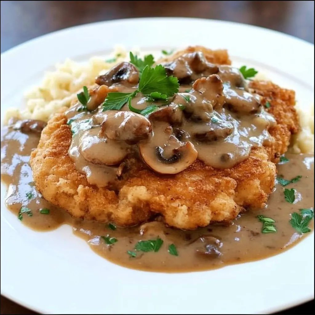 Jägerschnitzel (Schnitzel mit Mushroom Gravy)