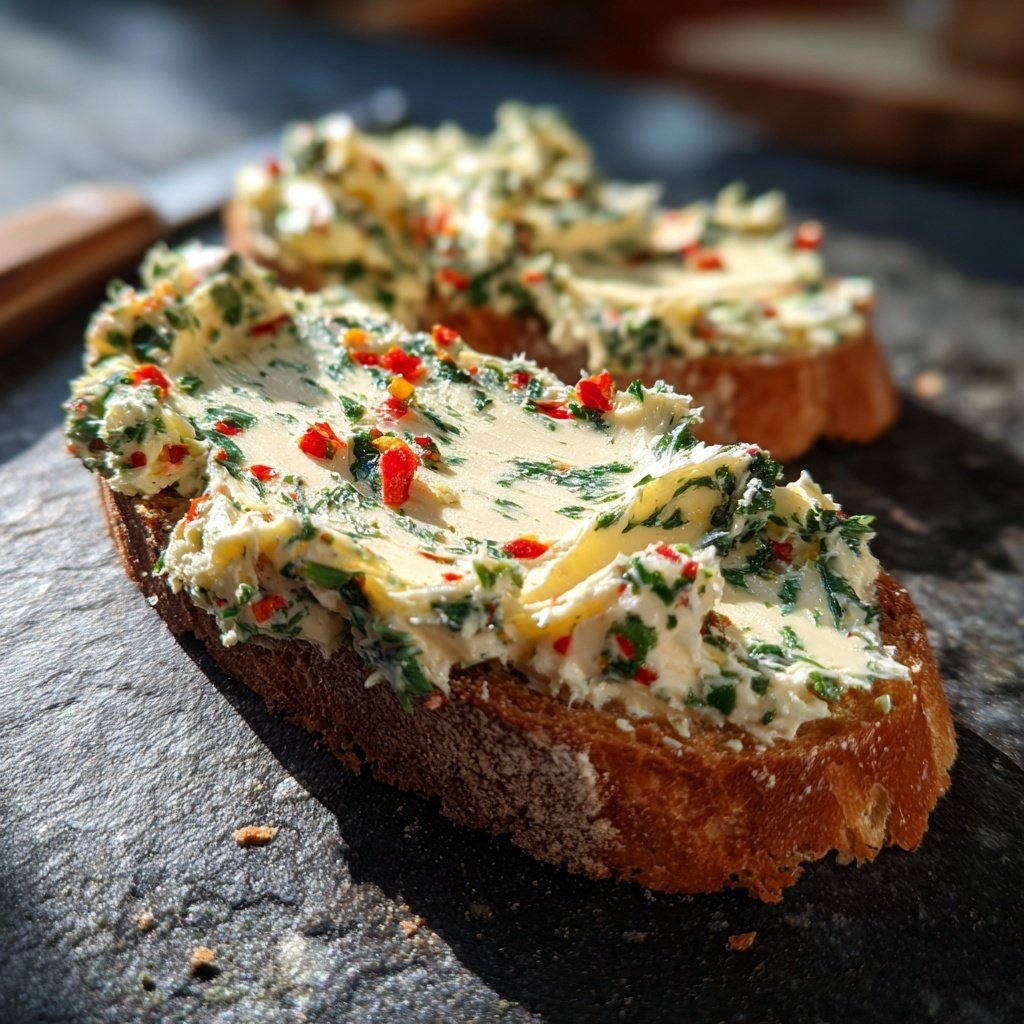 Kräuterbutter Mit Chili Flocken