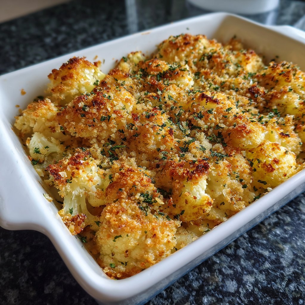 Blumenkohl paniert aus dem Ofen