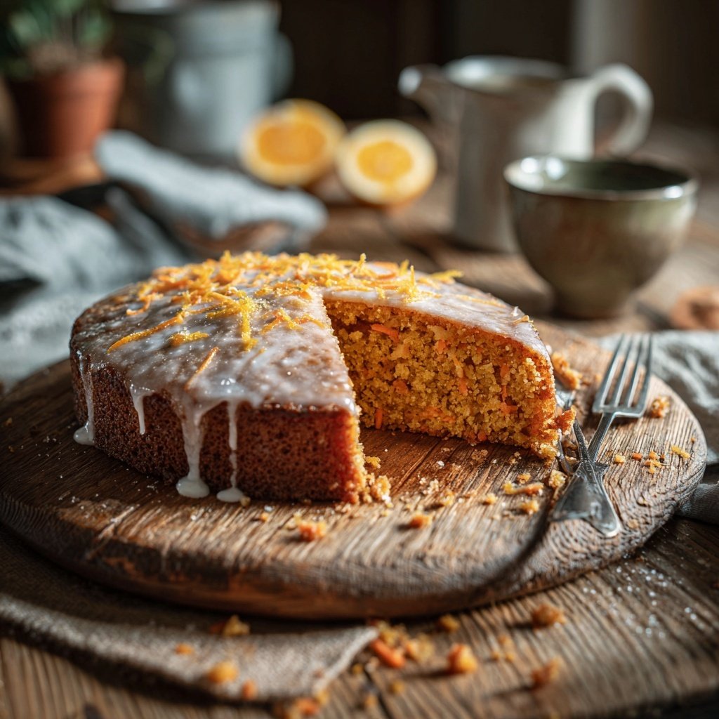 Karottenkuchen Mit Honig Und Zimt