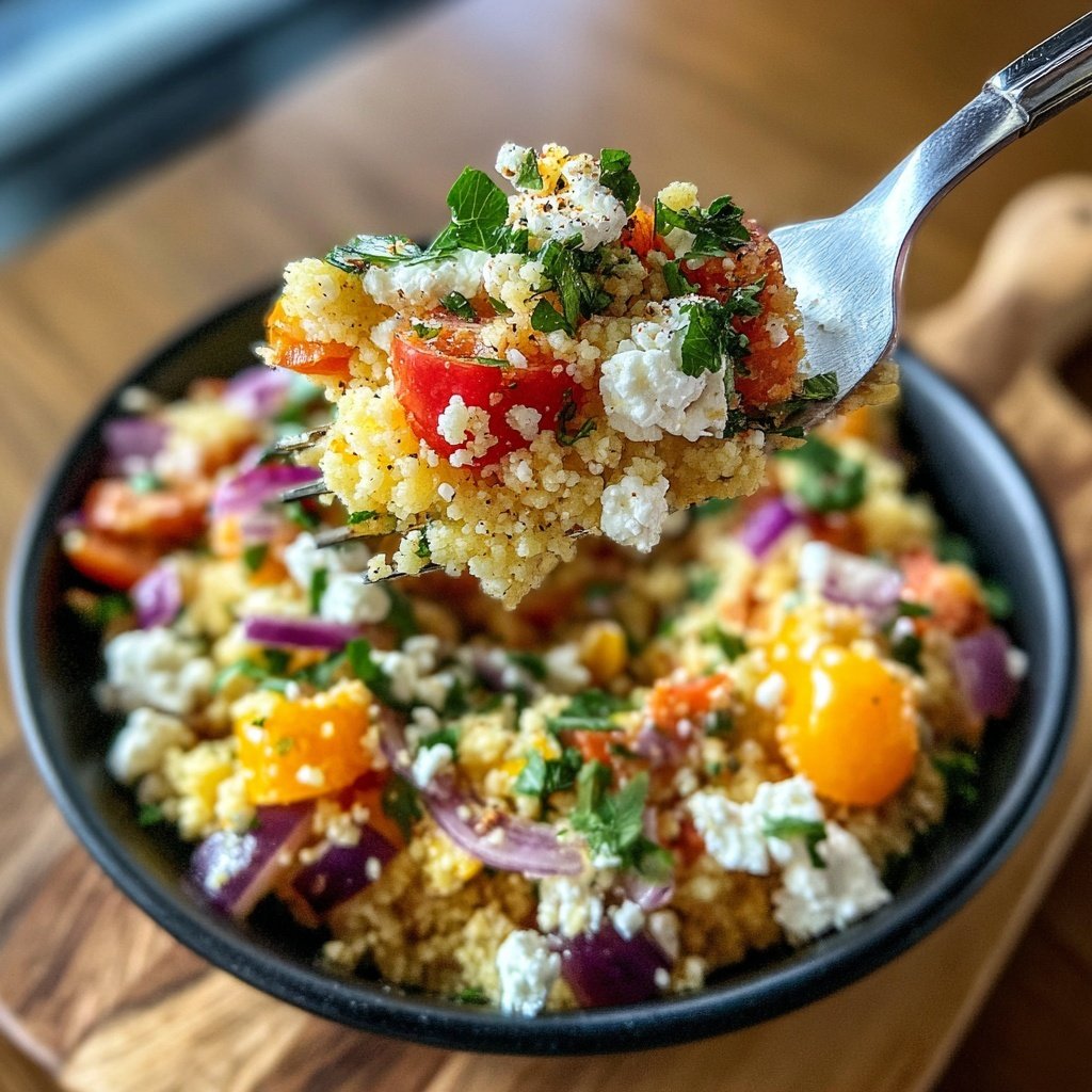 Couscous Salat Mit Feta Zum Grillen