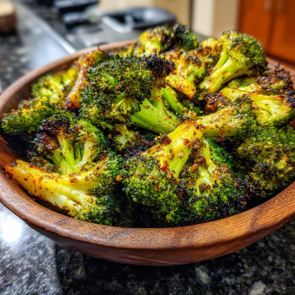Knuspriger Brokkoli aus dem Ofen