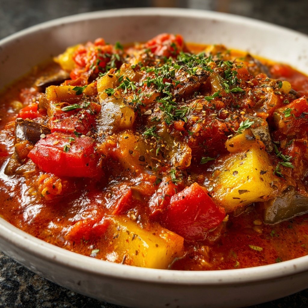 Auberginenragout vegetarisch