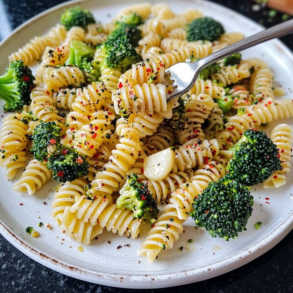 Pasta mit Brokkoli und Knoblauch