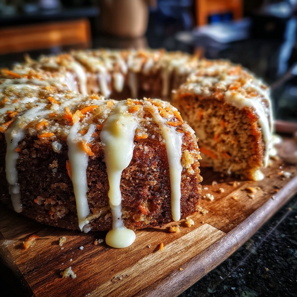 Karottenkuchen Mit Honig Glasur