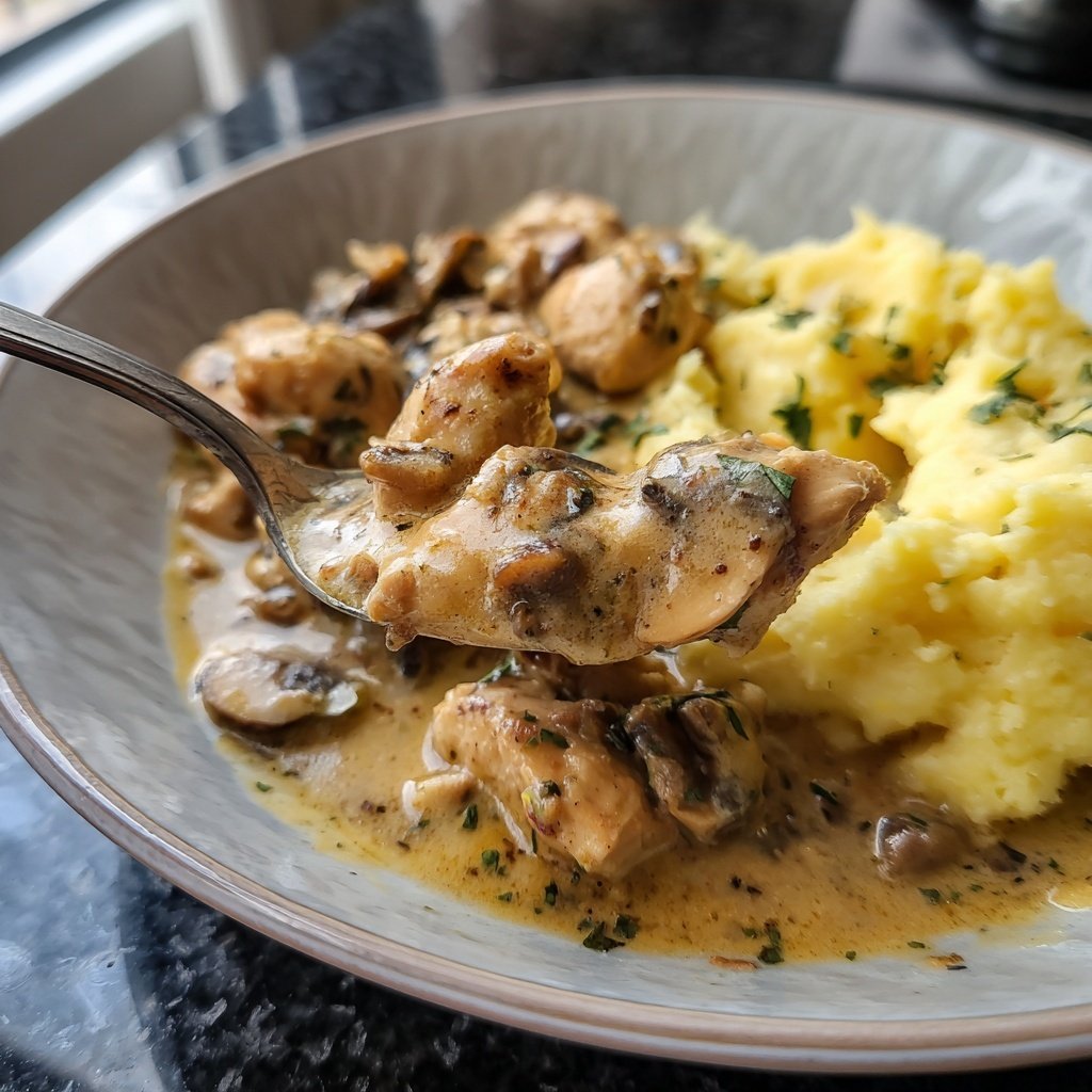 Hausmannskost Cremiges Hähnchen mit Kartoffelpüree