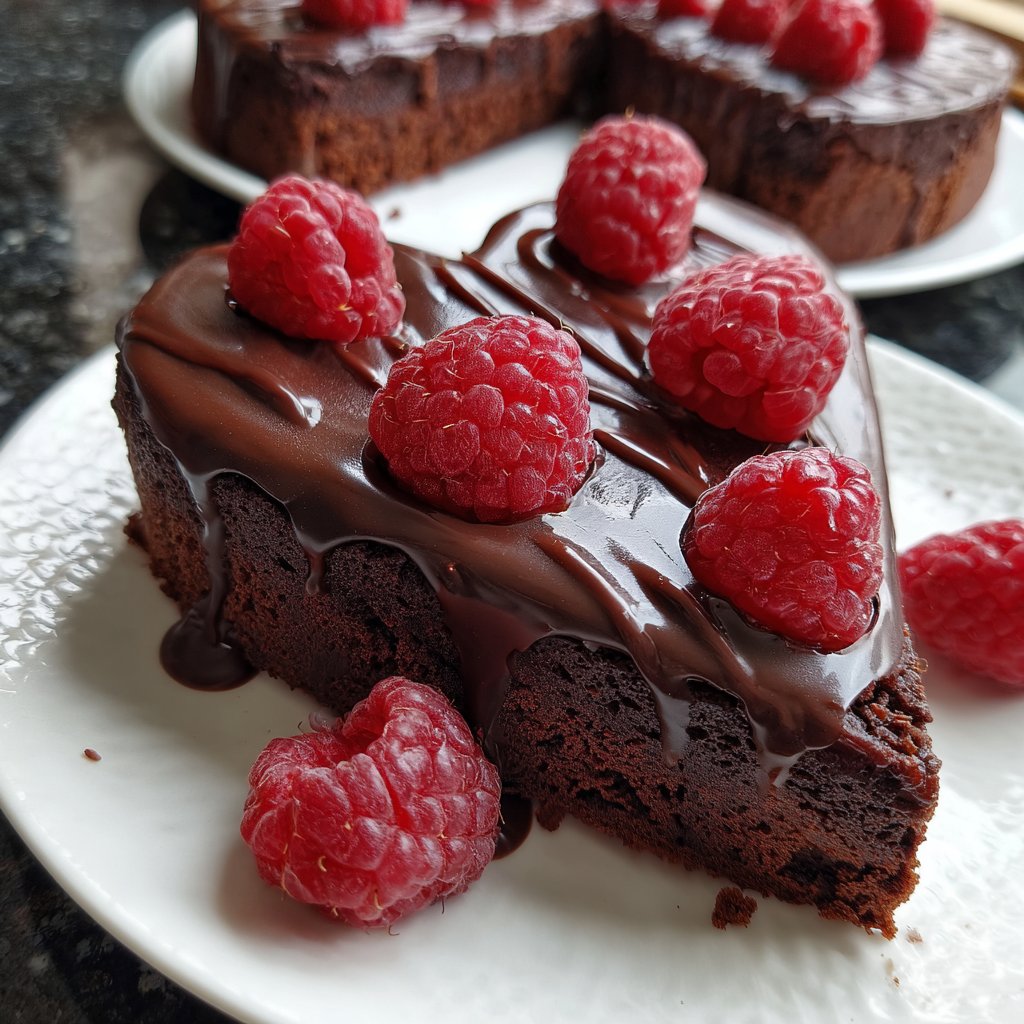 Herzförmiger Schokoladenkuchen