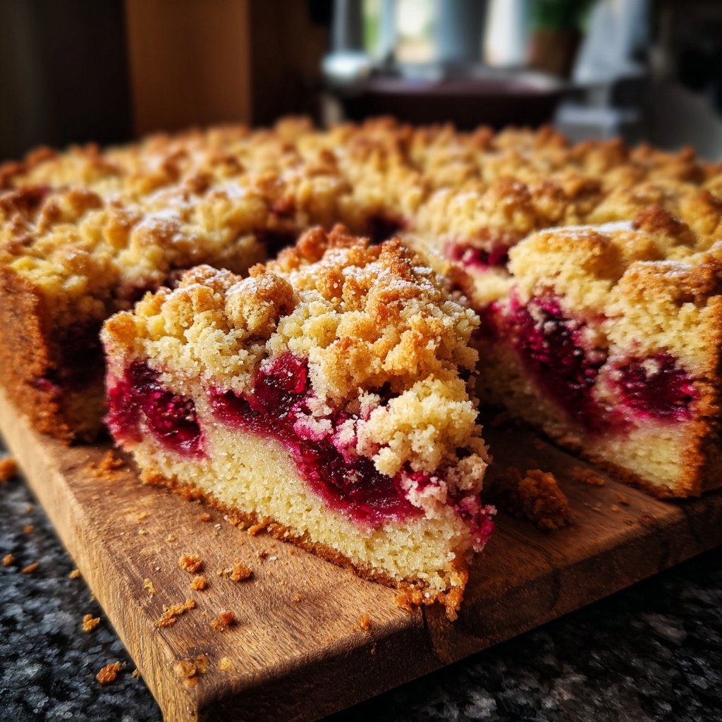 Streuselkuchen Mit Himbeeren