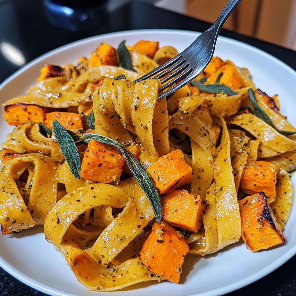 Pasta mit Kürbis und Salbei