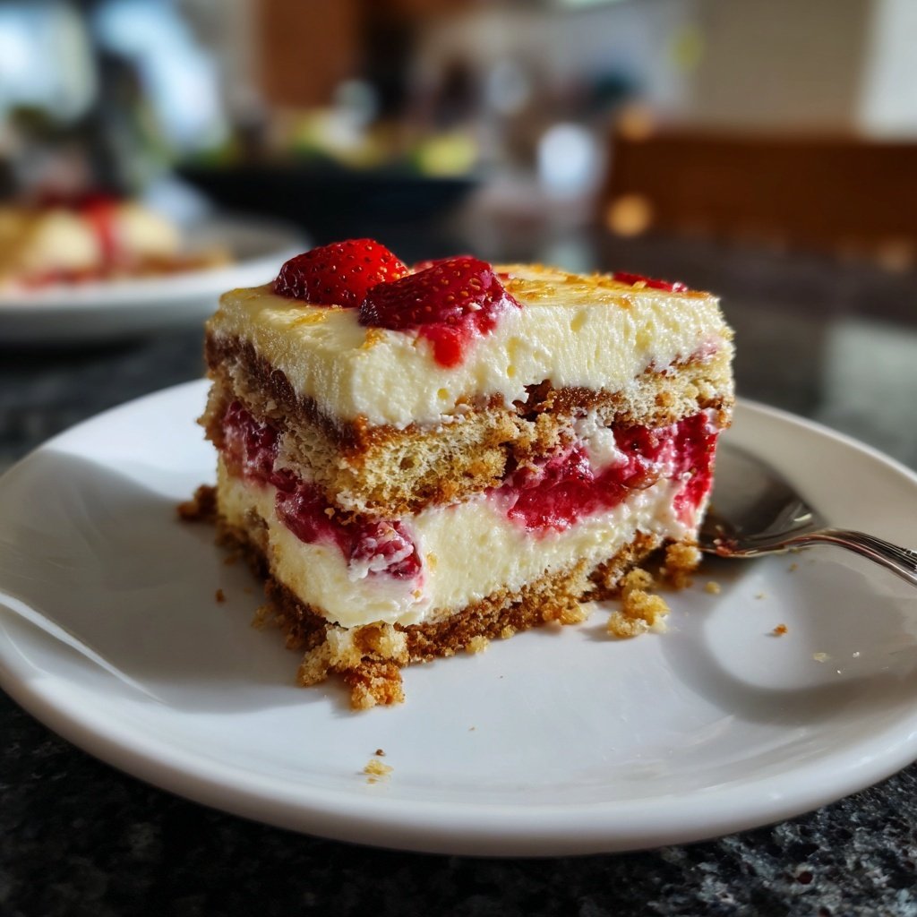 Erdbeer Vanille Schichtdessert