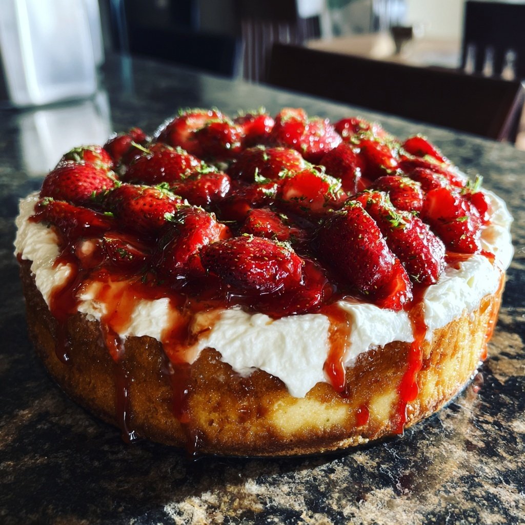 Erdbeerkuchen mit Mascarpone