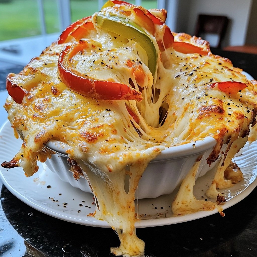 Kartoffelauflauf mit Paprika