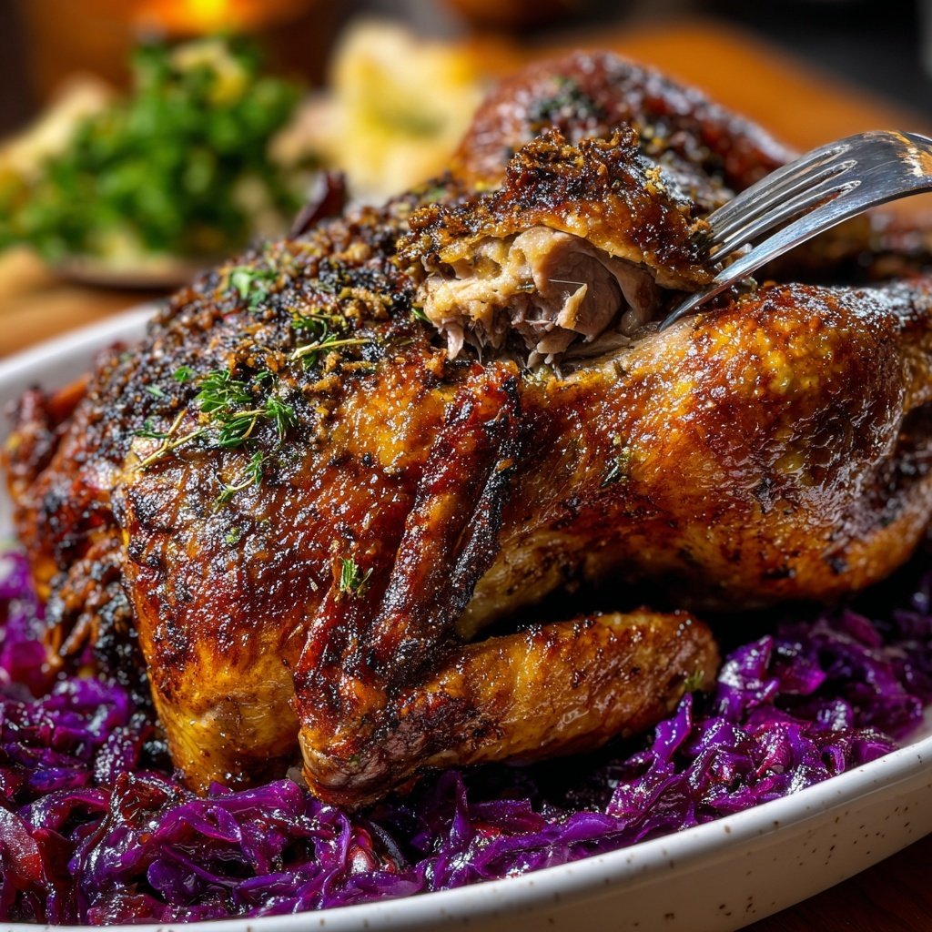 Saisonal & Festlich Weihnachtsgans mit Rotkohl